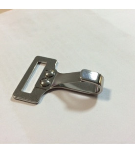 Flat Stainless Strap Hook, 25 mm