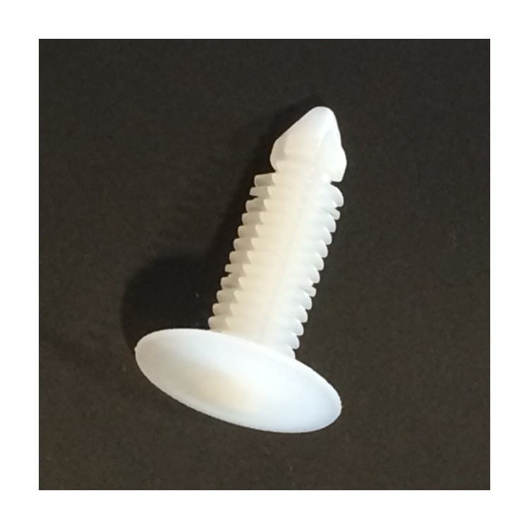 Tornillo Plástico para Plafón Ø 7 x 28 mm Blanco