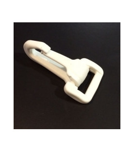 Nylon Strap Snap Hook, White