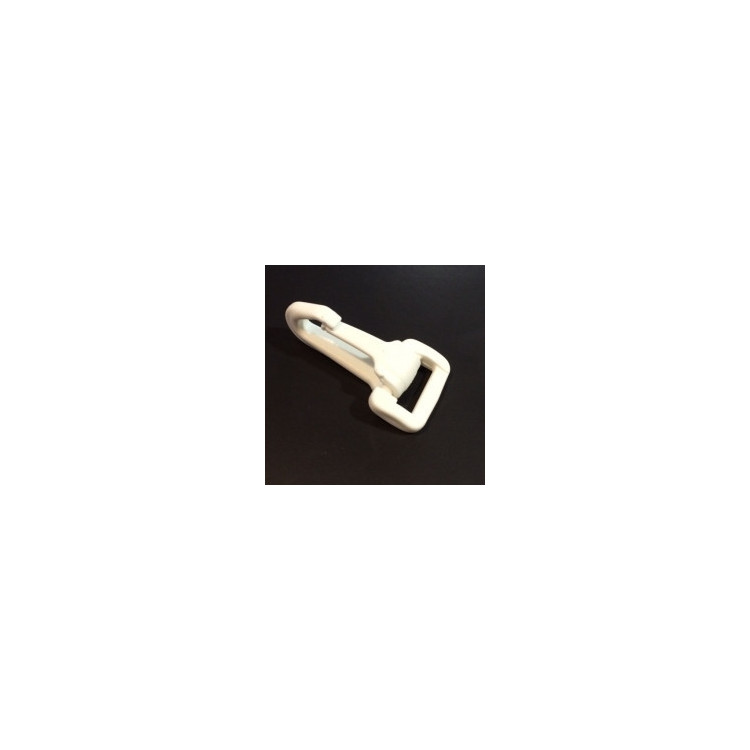 Nylon Strap Snap Hook, White