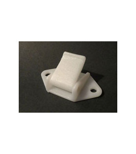 Screw-On Strap Tension Buckle 20 mm, White