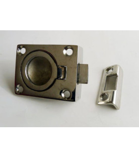 Folding Pull with Latch, Stainless