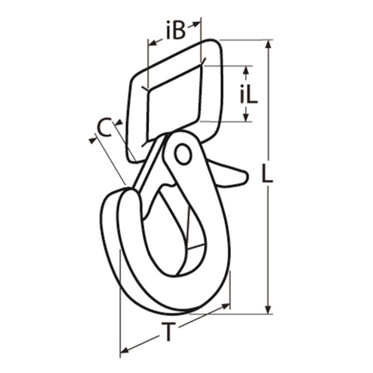 Heavy-Duty Stainless Strap Hook