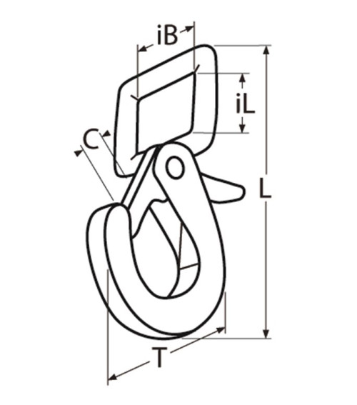 Heavy-Duty Stainless Strap Hook