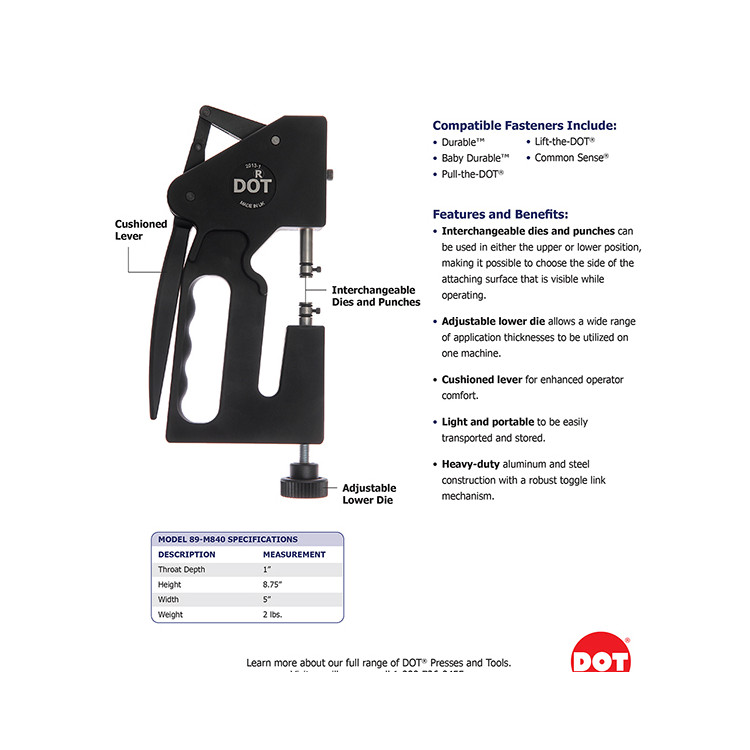Snap Fastener Setting Die