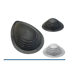 Long Flexible Boat Vent, Black, One Piece