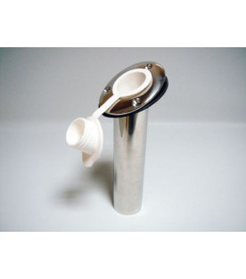 Flush-Mount Rod Holder with Plastic Cap