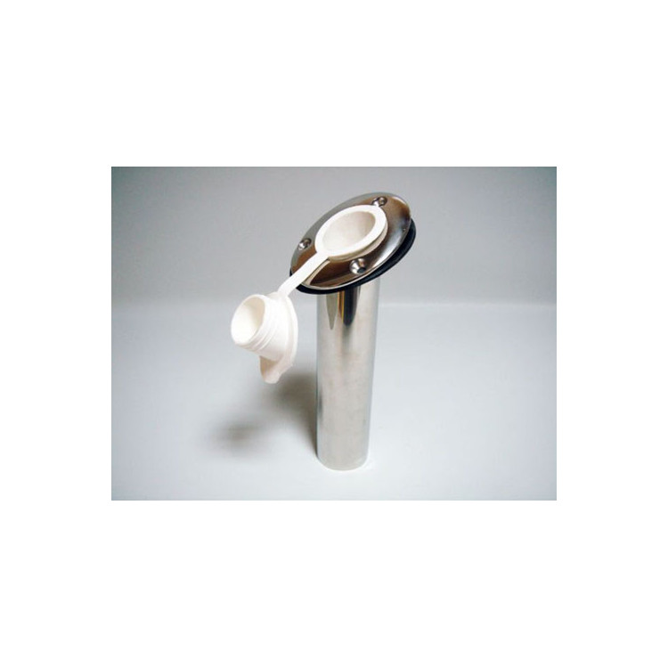 Flush-Mount Rod Holder with Plastic Cap