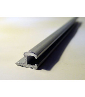 Wall Curtain Track, Silver Aluminum