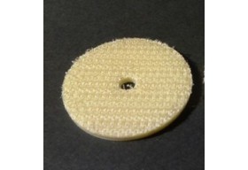 White Scratchy Round Velcro Ø 25 mm