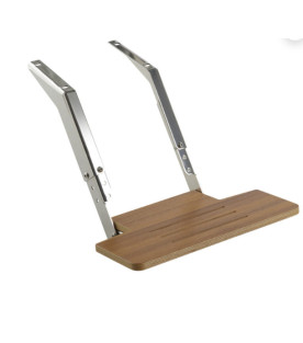 Stainless / Teak Footrest