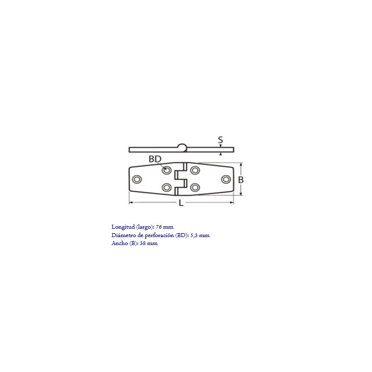 Flat Stainless Hinge