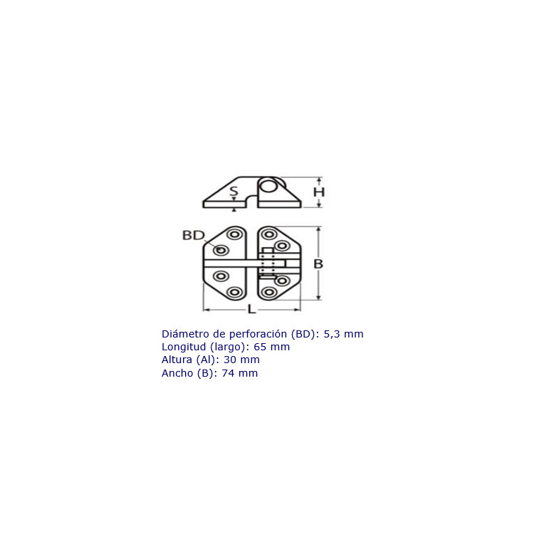 Seat Hinge, Set of 2