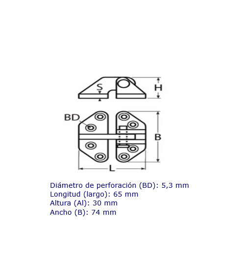 Seat Hinge, Set of 2