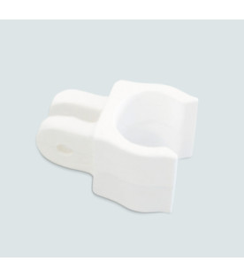 Bimini Tube Clamp, White Nylon