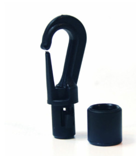 Black Rope Hook with Stopper