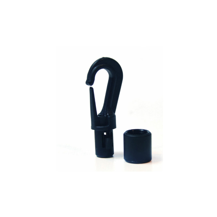 Black Rope Hook with Stopper