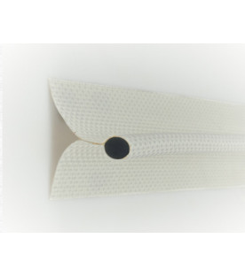 Luff Rope Piping, 2 Flanges, White