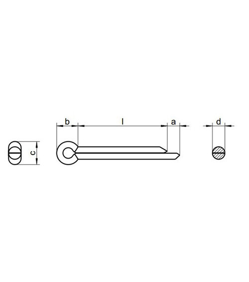 DIN 94 Cotter Pin, 316 Stainless