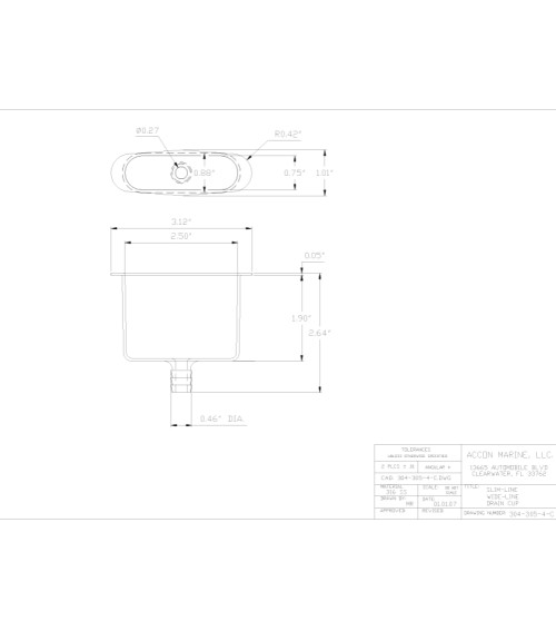 Waterproofing Cup - Watertight Piece