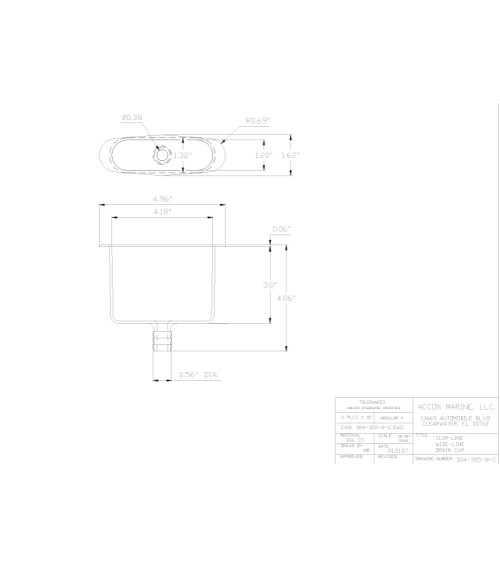 Waterproofing Cup - Watertight Piece