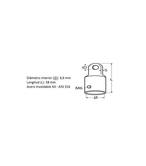 Tube Sprayhood End Fitting, Stainless