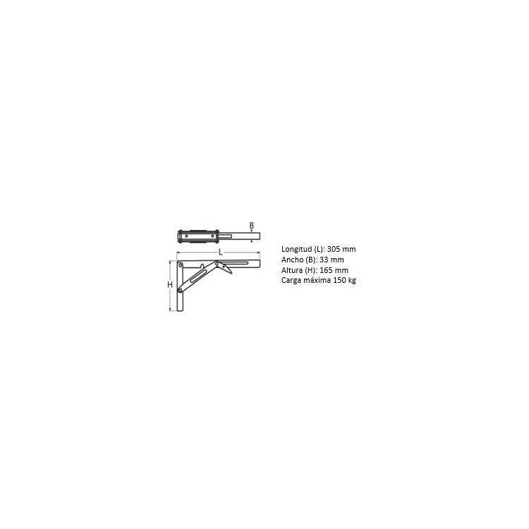 Soporte Plegable Mesa Inox