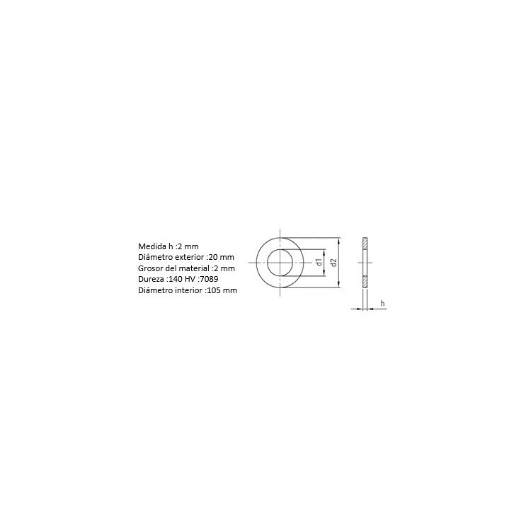 DIN 125 Flat Washer, 316 Stainless