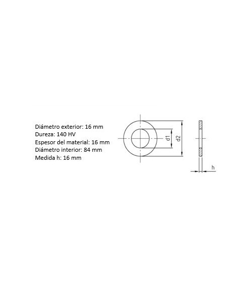 DIN 125 Flat Washer, 316 Stainless