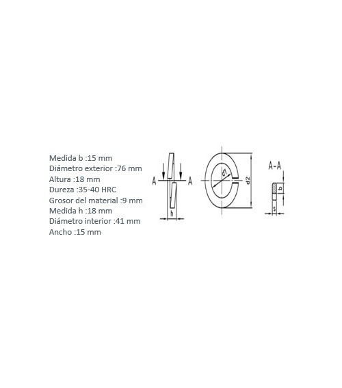 DIN 127 Spring Washer, 316 Stainless