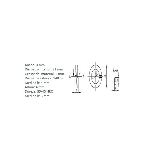 DIN 127 Spring Washer, 316 Stainless