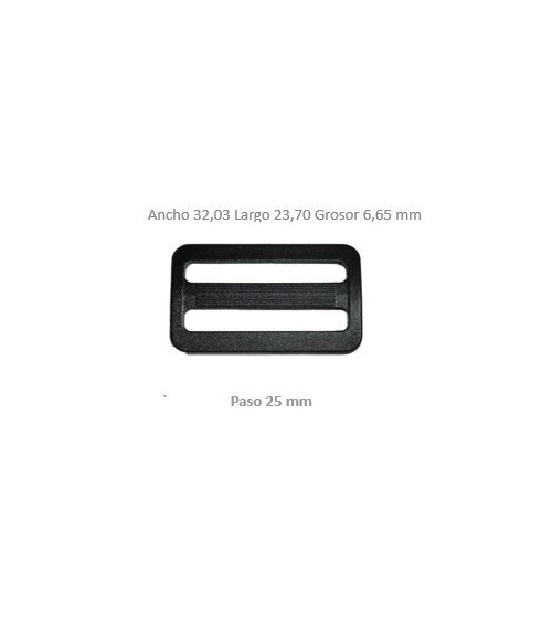 Pasador Tensor Correa Negro Plano