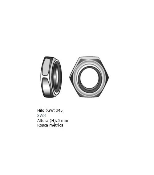 DIN 985 Self-Locking Nut with Nylon Insert