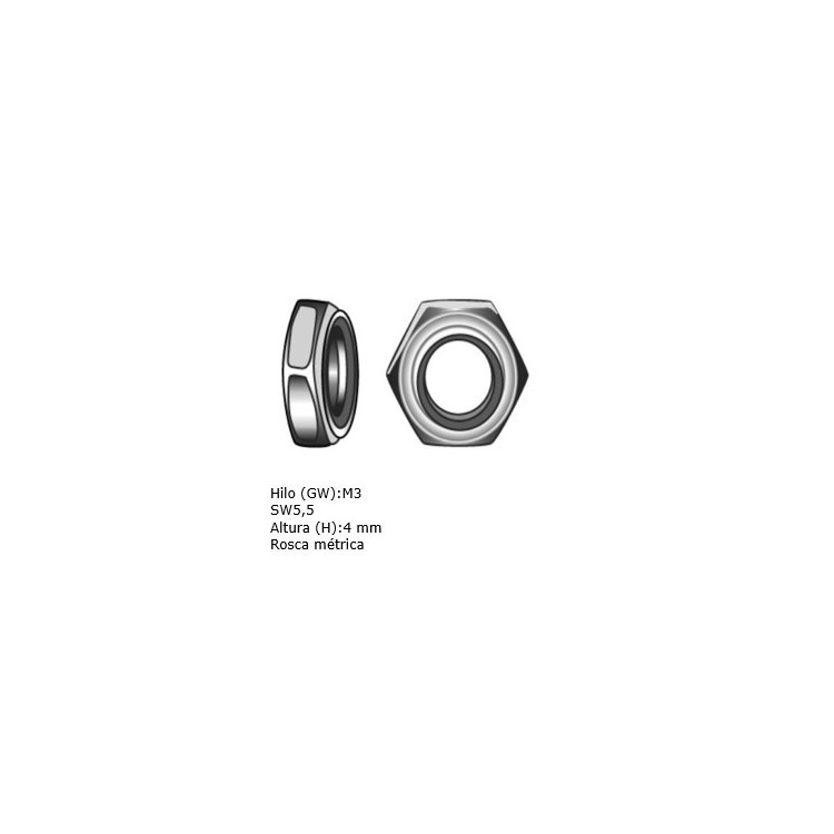 DIN 985 Self-Locking Nut with Nylon Insert