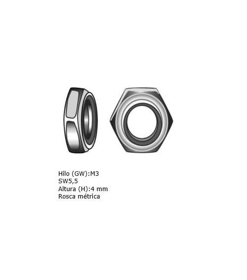 DIN 985 Self-Locking Nut with Nylon Insert
