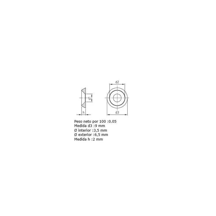 Ovalillo Macizo WS9255 Inox 316