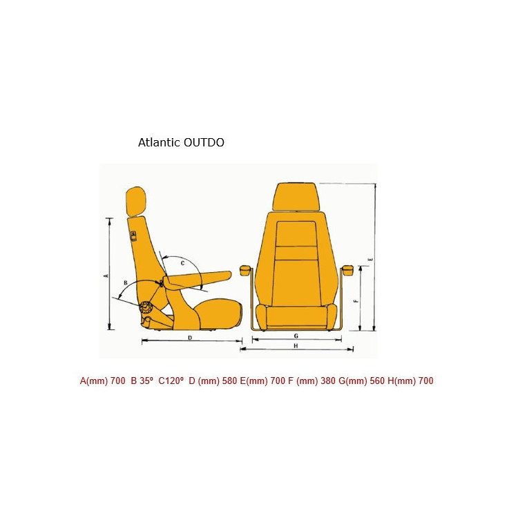 Recaro Asiento Atlantic Outdoor Piel Artificial