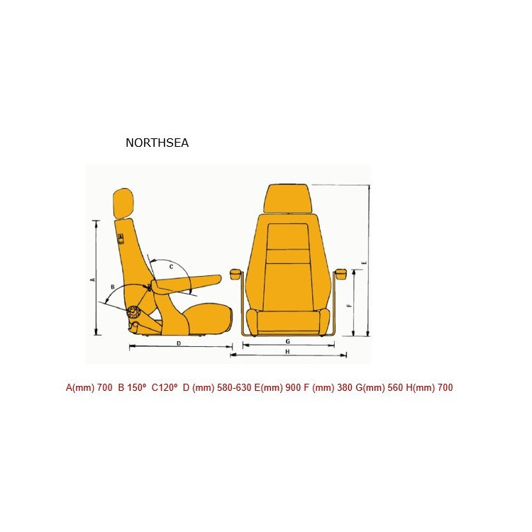 Asiento Recaro Northsea