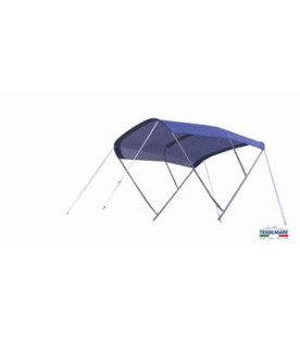 Stainless Bimini, 3 Bows, Ø 22 mm