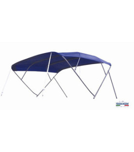 Stainless Fly Bimini, 4 Bows, Ø 25 mm